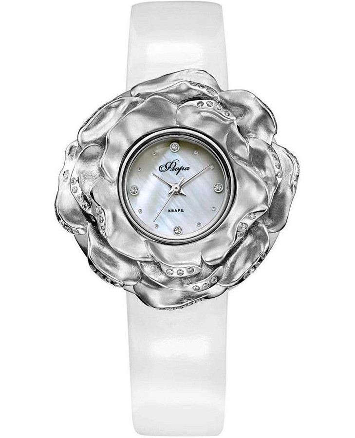 Часы УЧЗ Flora 1143S2-B6L1-2 Роза — женские, перламутровый
