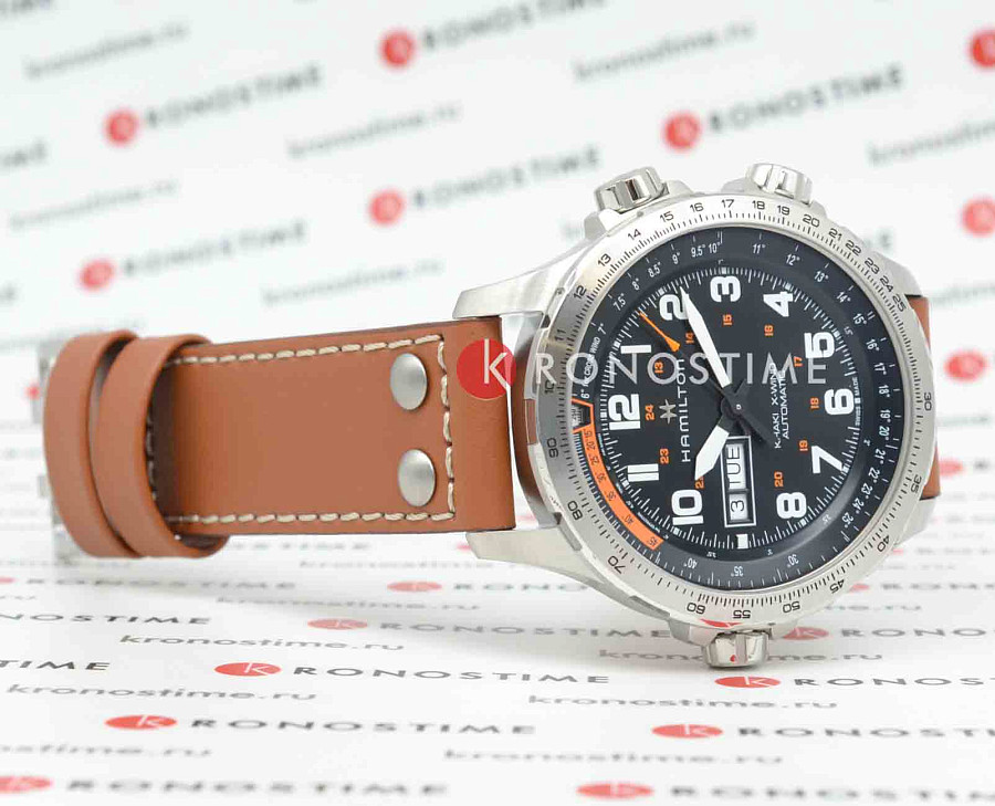 Часы Hamilton Khaki Aviation X-Wind Day Date Auto Chrono H77755533 — артикул H77755533