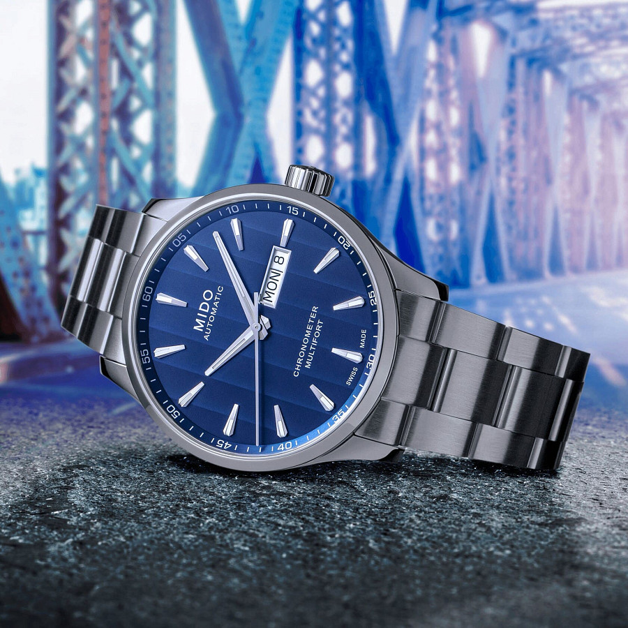Часы Mido Multifort Chronometer 1 M038.431.11.041.00 — мужские, нержавеющая сталь