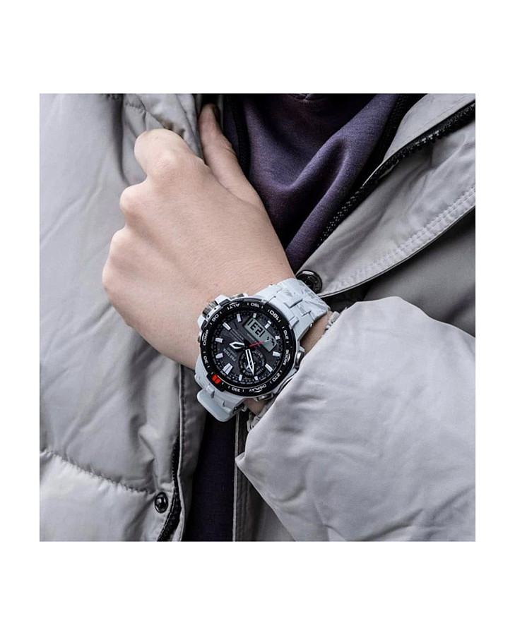Часы Casio Pro Trek PRW-6000SC-7 — кварцевые, металл сталь