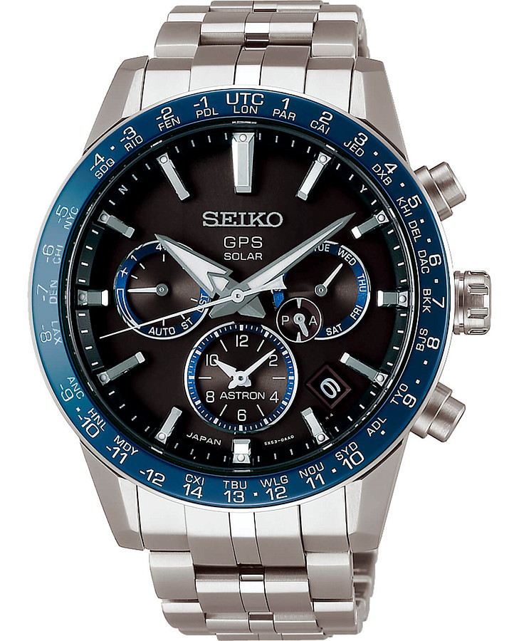 Часы Seiko Astron GPS Solar SSH001J1 — мужские, черный