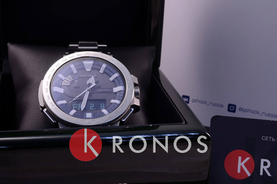 Часы Casio Pro Trek PRX-8000GT-7PR — титан, карбон + полимер
