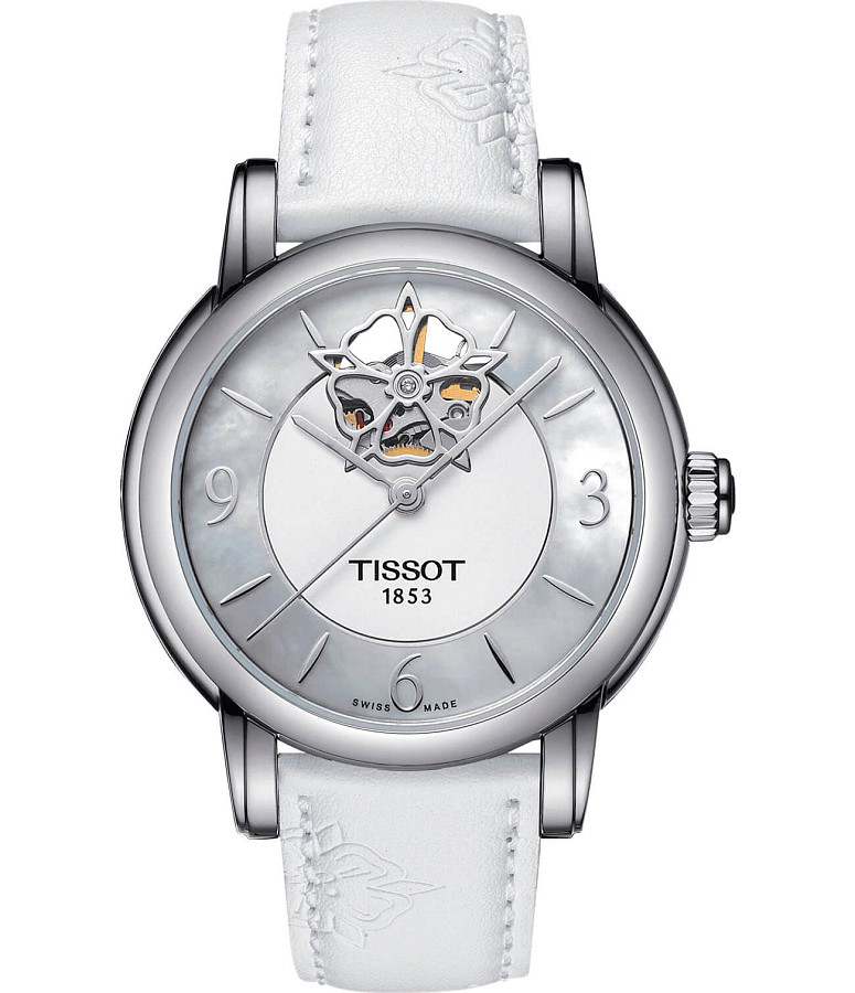 Часы Tissot Lady Heart Powermatic 80 T050.207.17.117.04 — женские, перламутровый