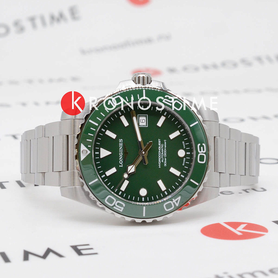 Часы Longines HydroConquest L3.788.4.06.6 — механические, металл сталь