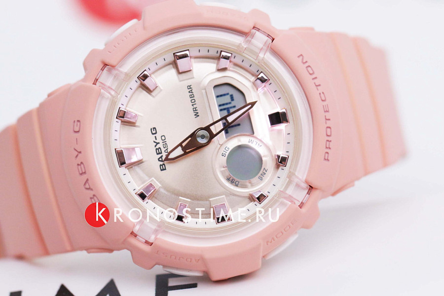 Часы Casio Baby-G BGA-280-4A — розовый, кварцевые