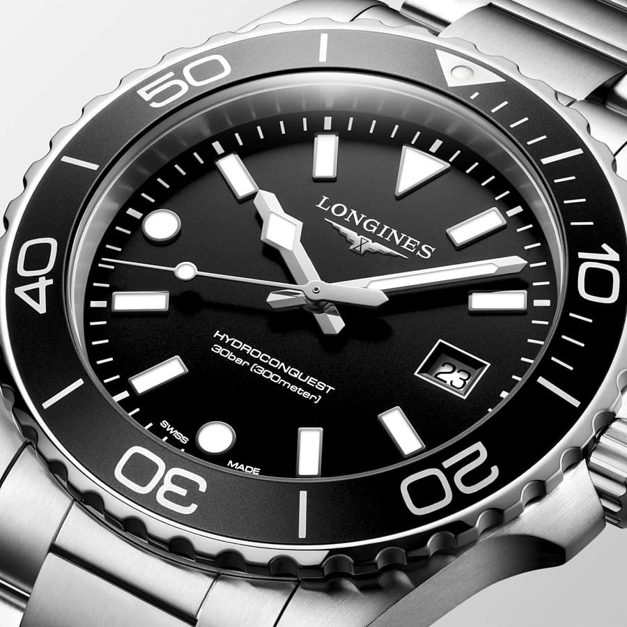 Часы Longines HydroConquest L3.769.4.56.6 — нержавеющая сталь, мужские