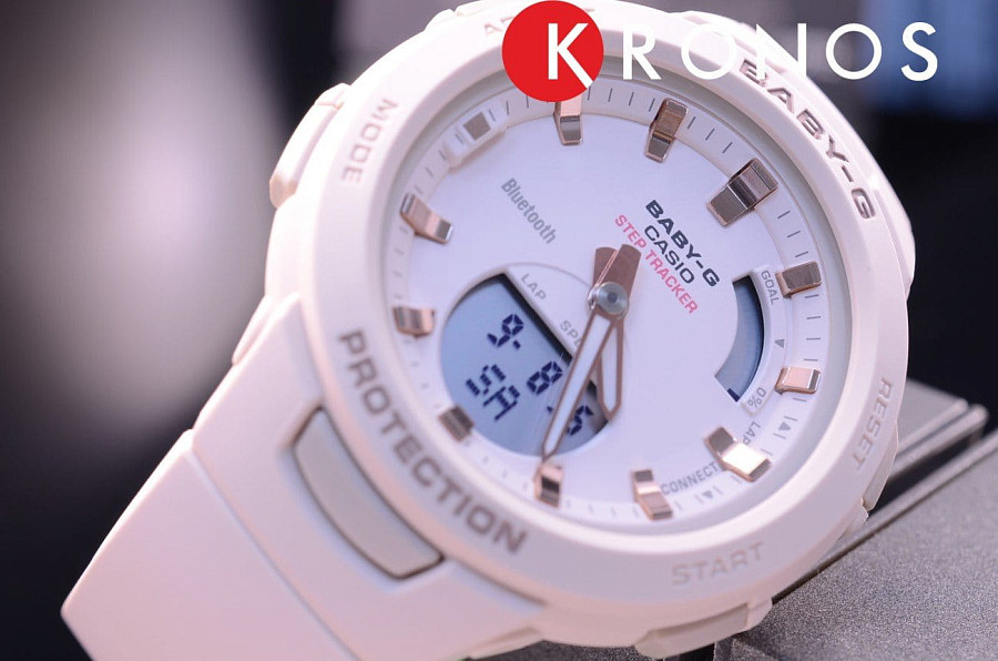 Часы Casio Baby-G BSA-B100-4A1 — пластик, Япония
