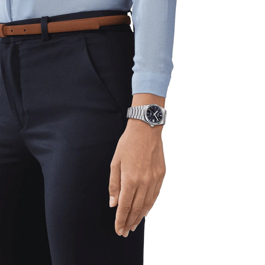 Часы Tissot PRX Powermatic 80 T137.207.11.041.00 — женские, нержавеющая сталь 316l
