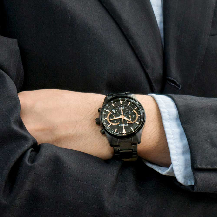 Часы Citizen Chronograph AN8195-58E — мужские, черный