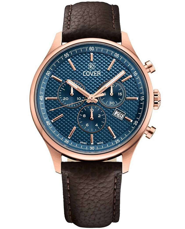 Часы Cover Chapman Chrono II CO220.09 — мужские, синий