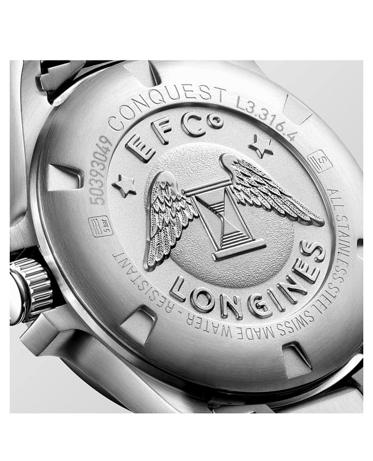 Часы Longines Conquest V.H.P. L3.316.4.88.6 — сталь металл, Швейцария