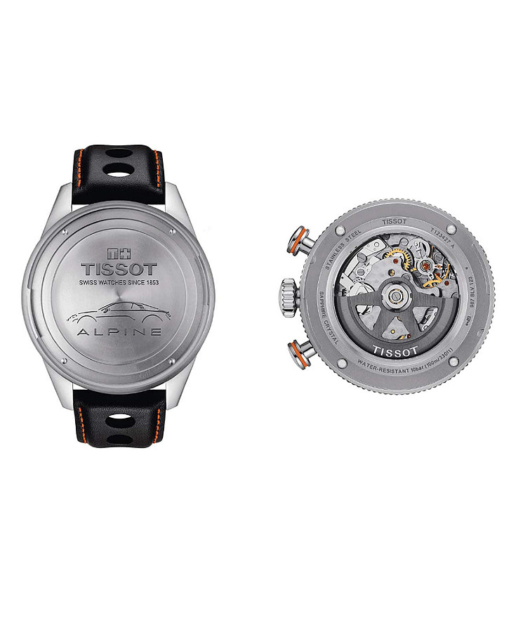 Часы Tissot Alpine On Board Automatic Chronograph T123.427.16.081.00 — мужские, кожаный