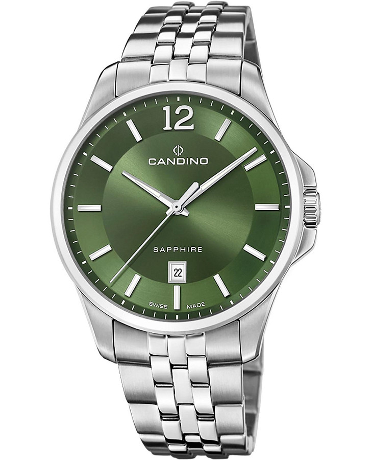 Часы Candino Gents Classic C4762/3 — мужские, зеленый