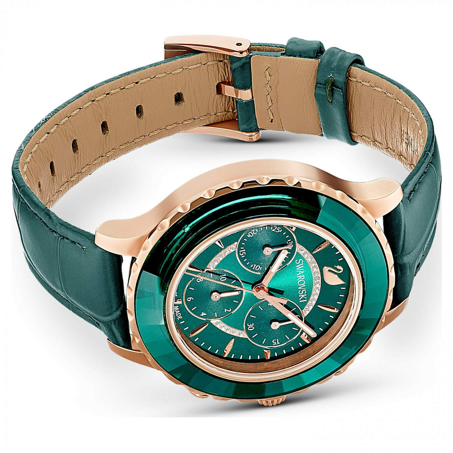 Часы Swarovski Octea Lux Chrono 5452498 — кожаный, женские