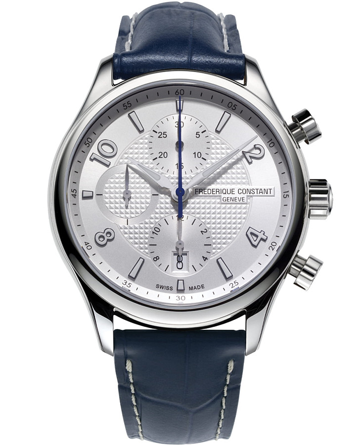 Часы Frederique Constant Runabout Rhs Chronograph Automatic FC-392RMS5B6 — мужские, белый