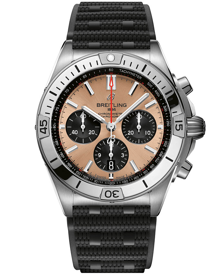 Часы Breitling Chronomat B01 42 AB0134101K1S1 — мужские, оранжевый