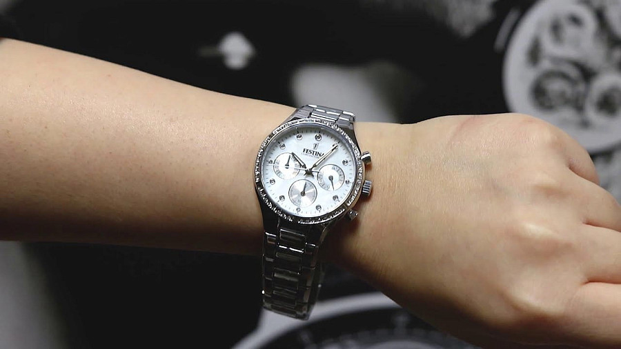 Часы Festina Boyfriend F20401/1 — перламутровый, сталь металл