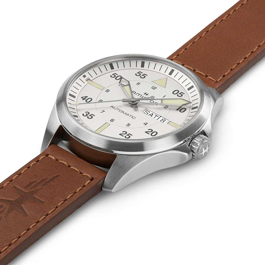 Часы Hamilton Khaki Aviation Pilot Day Date Auto H64635550 — механические, сталь