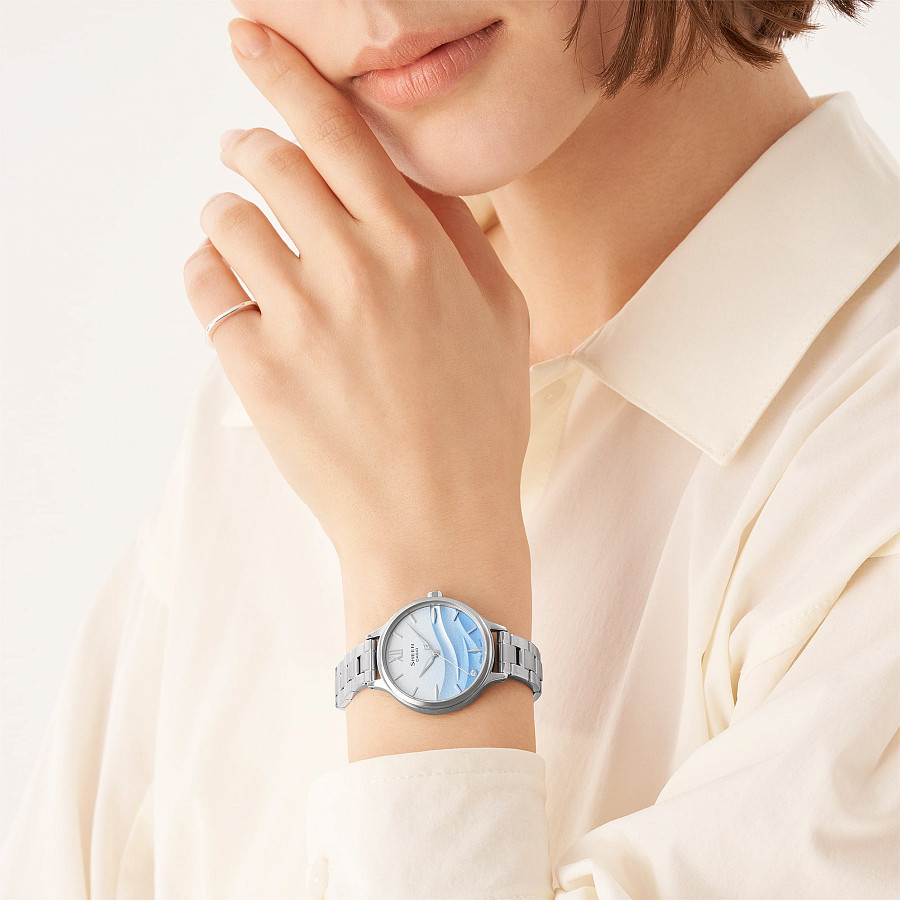 Часы Casio Sheen SHE-4550D-2A — кварцевые, металл сталь