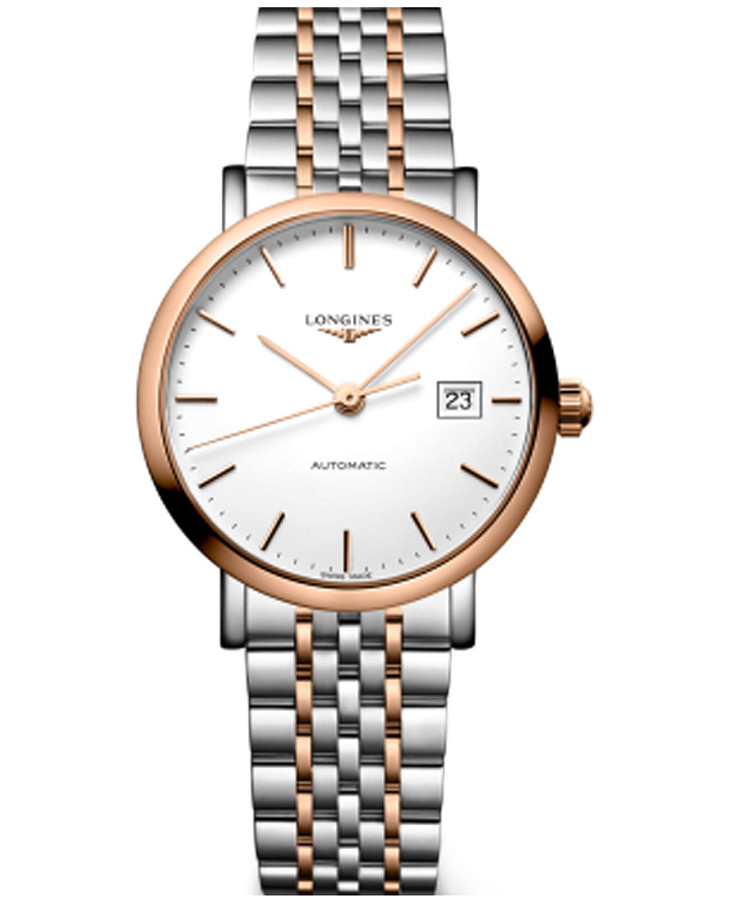 Часы Longines Elegance Elegant Collection 29 mm L4.310.5.19.7 — женские, белый