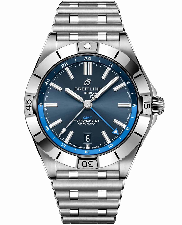 Часы Breitling Chronomat Automatic GMT 40 mm A323986A1C1A1 — мужские, синий
