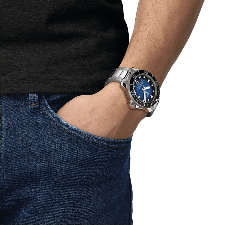 Часы Tissot Seastar 2000 Professional Powermatic 80 T120.607.11.041.01 — механические, сталь металл