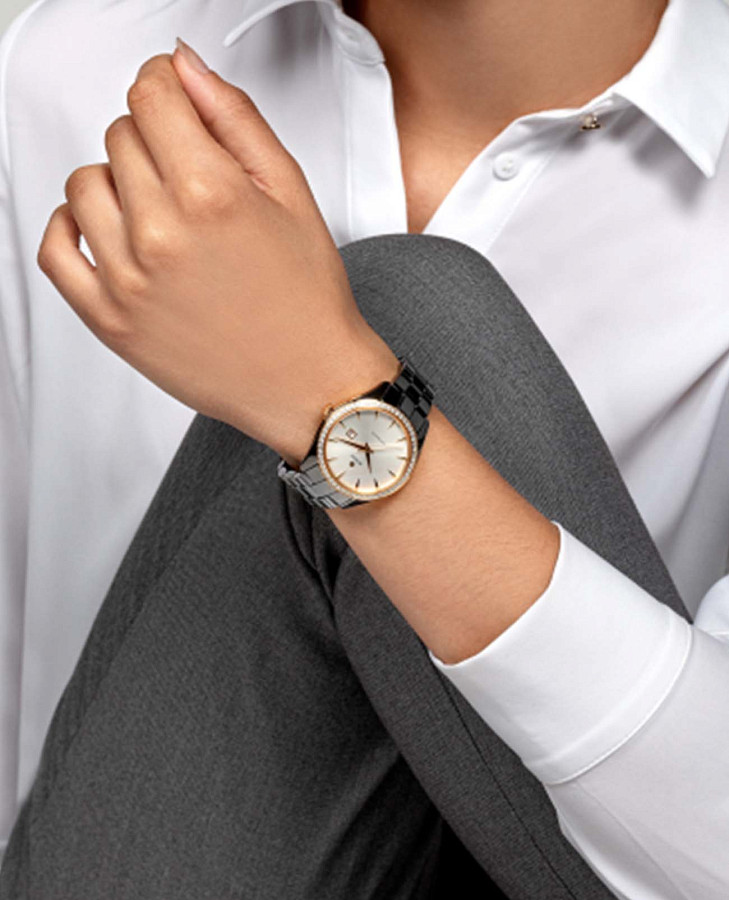 Часы Rado Hyperchrome Automatic Diamonds R32052012 — высокотехнологичная керамика, женские