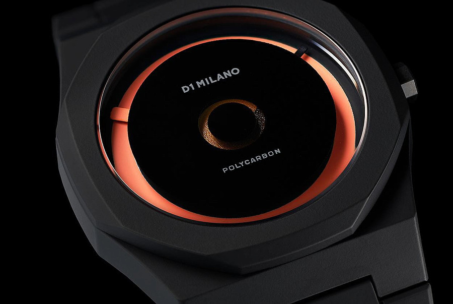 Часы D1 Milano Polycarbon PCBJ27 — кварцевые, пластик