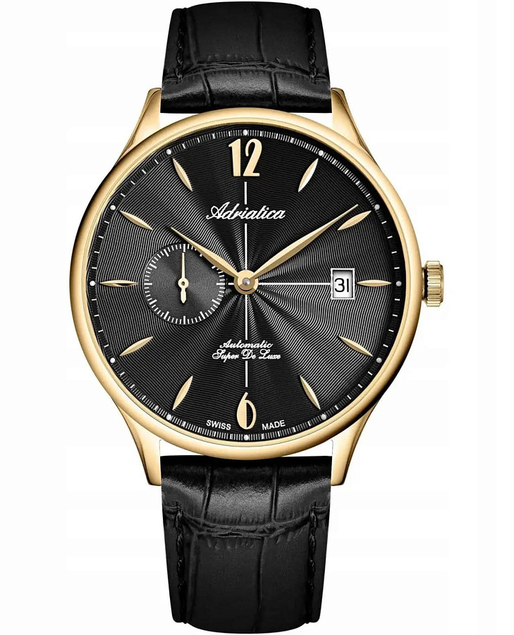 Часы Adriatica A1230.1254A — мужские, черный