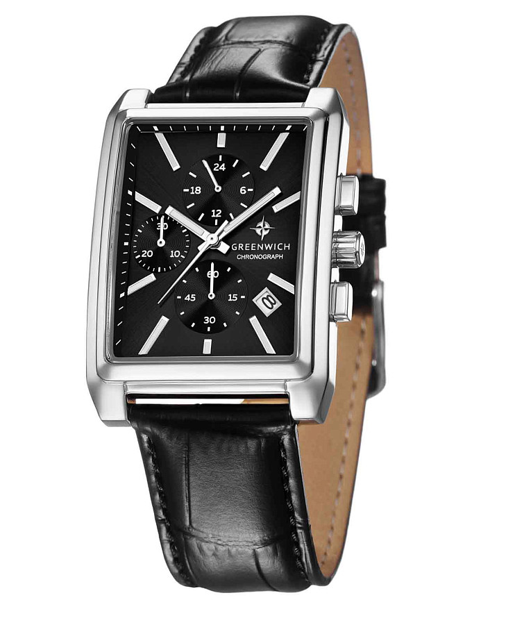 Часы Greenwich Galeon Chrono GW 553.11.11 — кварцевые, сталь металл