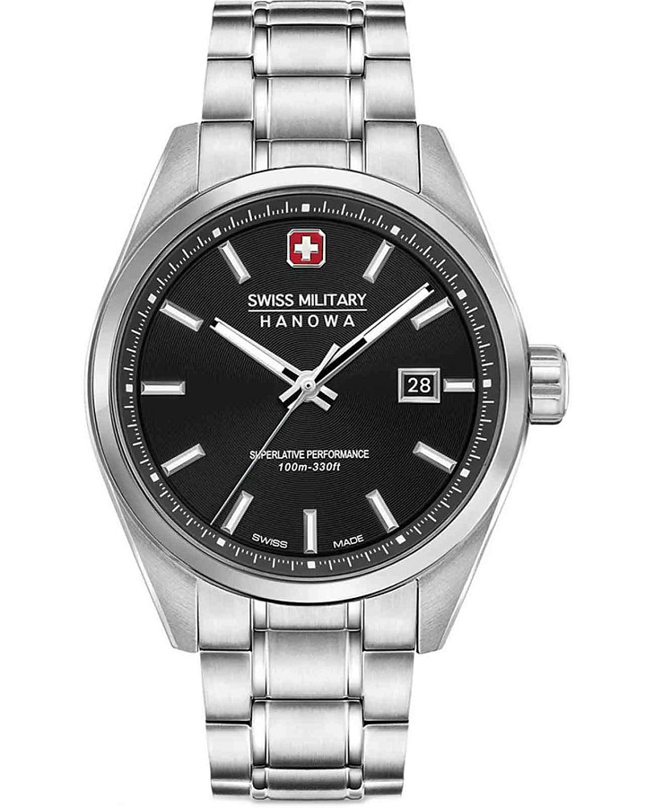Часы Swiss Military Hanowa Pioneer SMWGH0004101 — мужские, черный