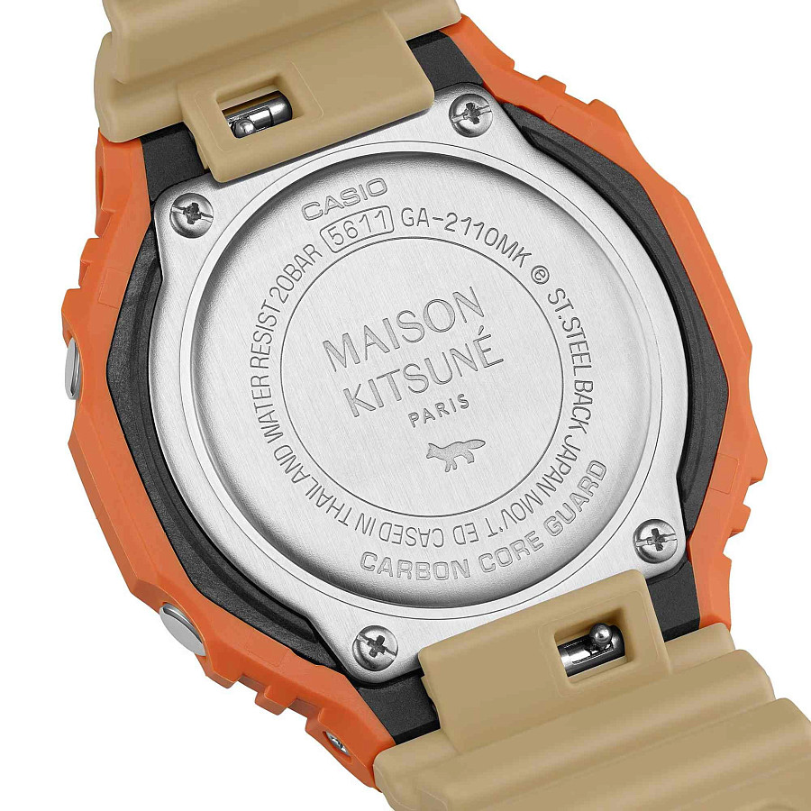 Часы Casio G-Shock x Maison Kitsune GA-2110MK-5A — карбон пластик, Япония
