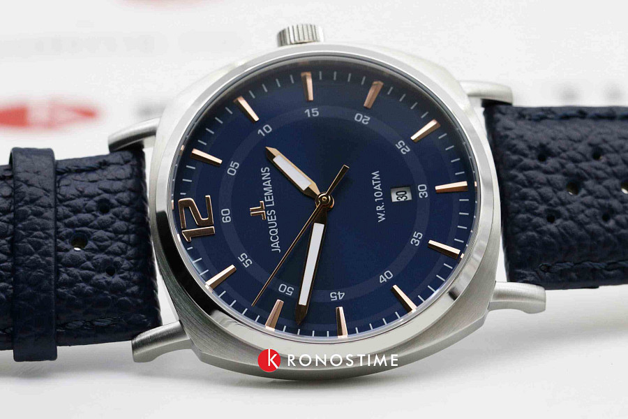 Часы Jacques Lemans 1-1943C — кварцевые, металл сталь