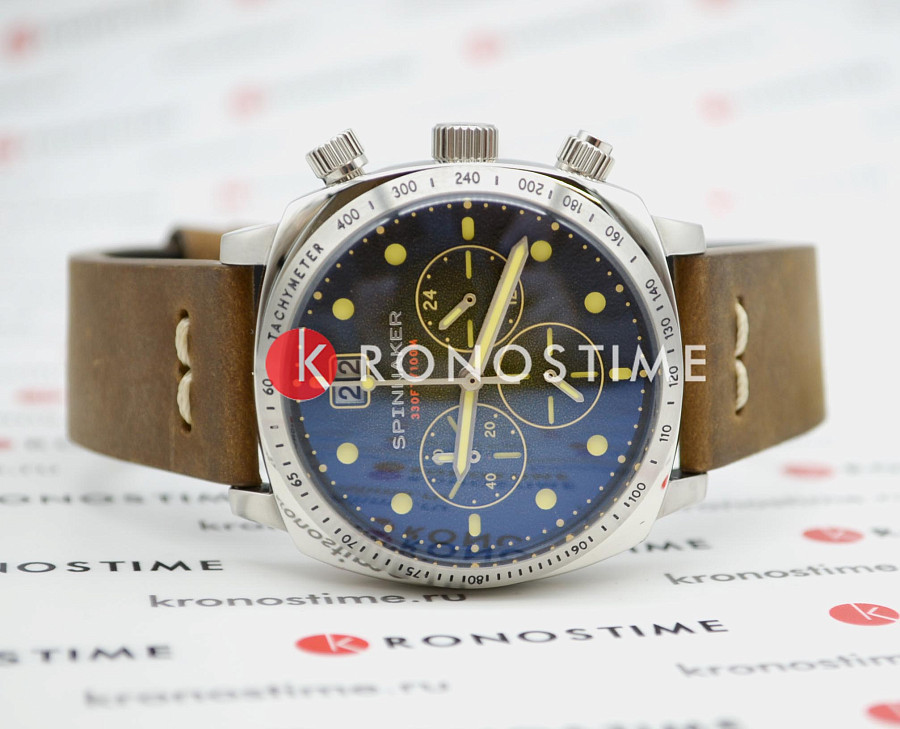 Часы Spinnaker Hull SP-5068-02 — мужские, кожаный