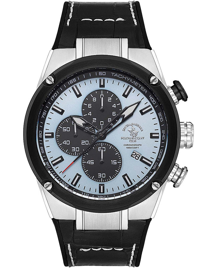 Часы Santa Barbara Polo & Racquet Club Prive SB.3.10001-2 — мужские, голубой