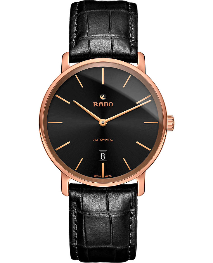 Часы Rado Diamaster Thinline R14068166 — мужские, черный