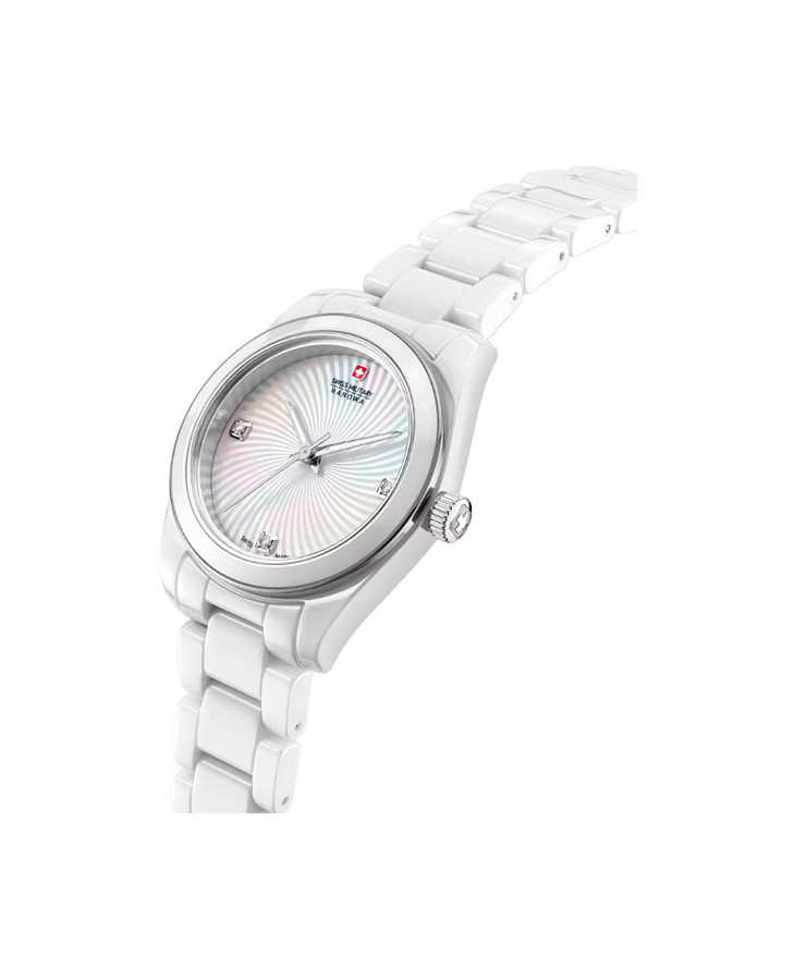 Часы Swiss Military Hanowa Swiss Recruit Lady Ceramic SMWLG0005101 — перламутровый, керамика металл сталь