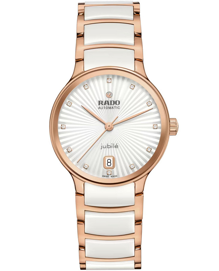 Часы Rado Centrix Automatic Diamonds R30037744 — женские, белый