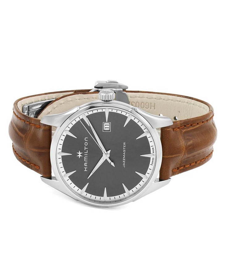 Часы Hamilton Jazzmaster Gent Quartz H32451581 — кварцевые, сталь металл