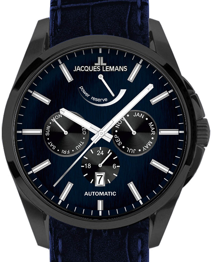 Часы Jacques Lemans Derby 1-2204L — механические, сталь металл