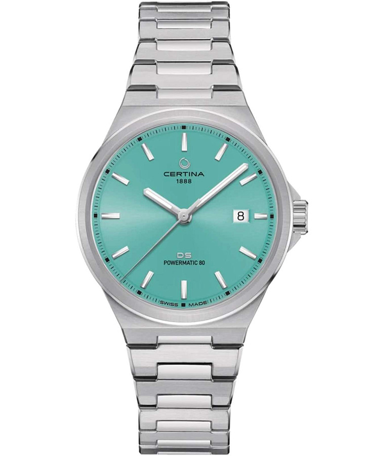 Часы Certina DS-7 Powermatic 80 - C043.407.11.351.00 — женские, бирюзовый