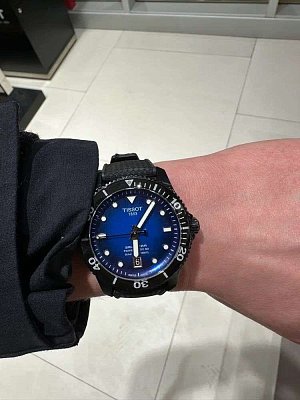 Фото покупателя: Швейцарские механические наручные часы Tissot Seastar 1000 Powermatic 80 T120.807.37.041.00