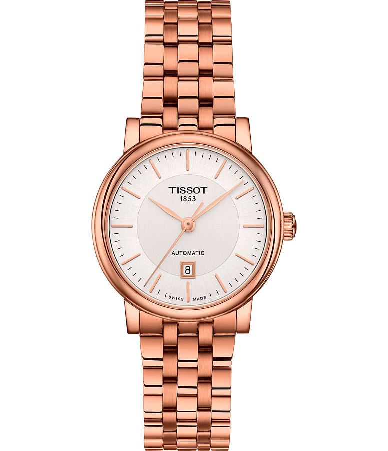 Часы Tissot Carson Premium Powermatic 80 Lady T122.207.33.031.00 — женские, белый