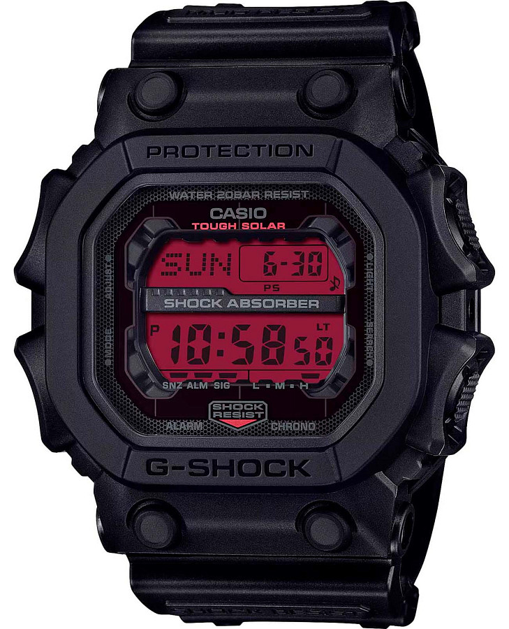 Часы Casio G-Shock GX-56BBR-1 — мужские, красный