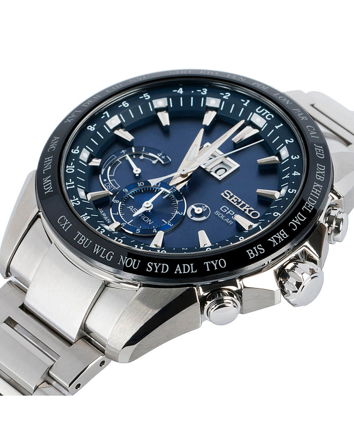 Часы Seiko Astron GPS Solar SSE147J1 — автокварц (кинетик), керамика металл сталь
