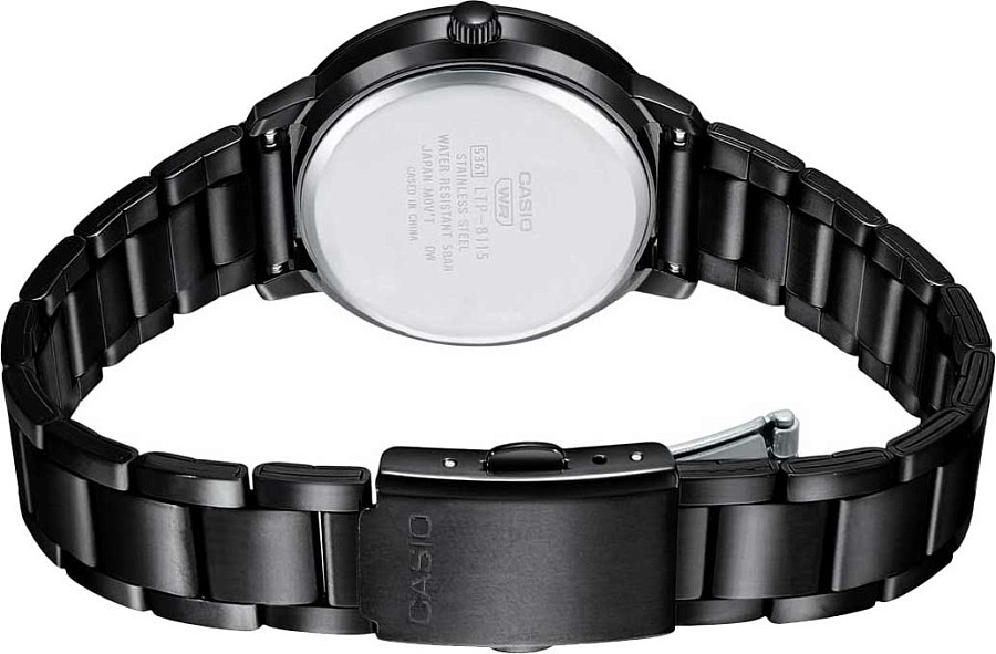 Часы Casio Collection LTP-B115B-1E — нержавеющая сталь с ip-покрытием, женские