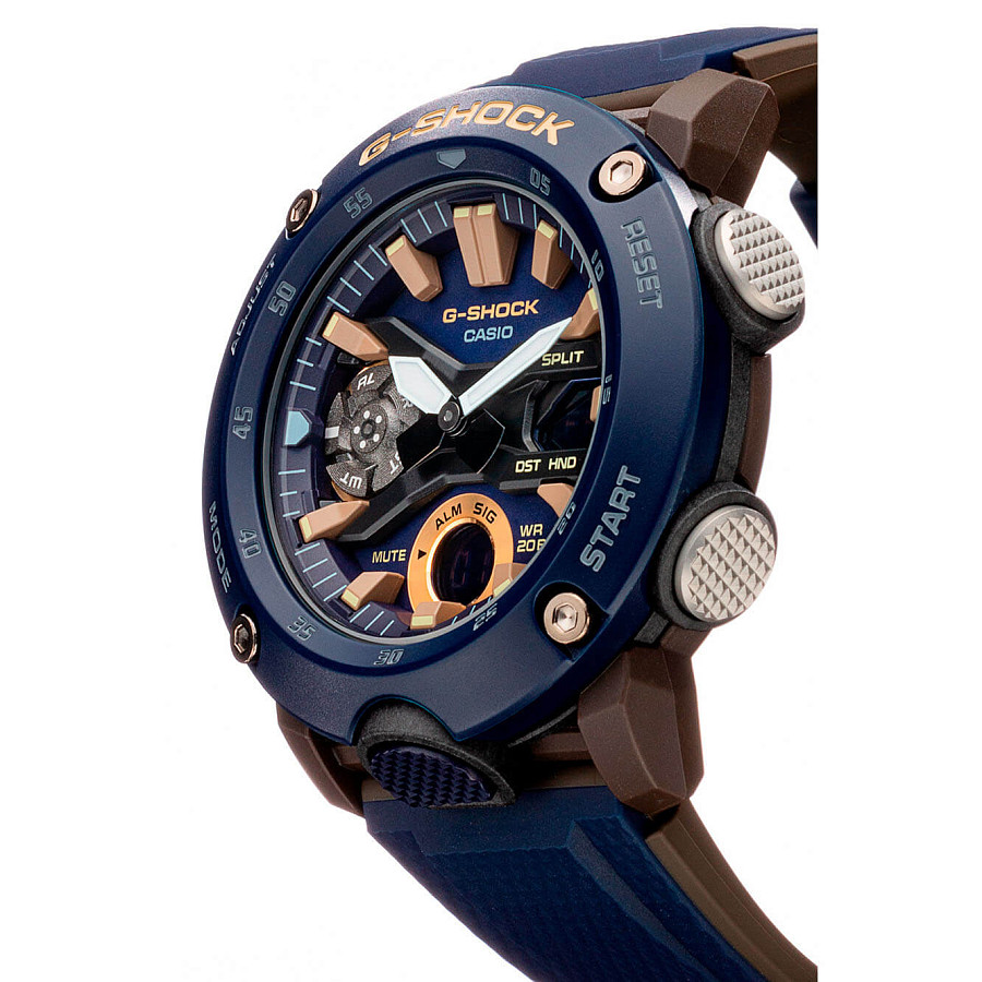 Часы Casio G-Shock GA-2000-2A — синий, карбон