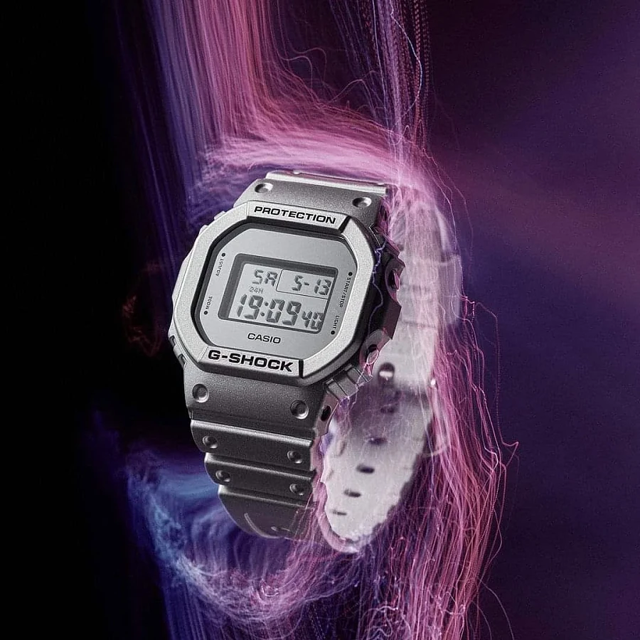 Часы Casio G-Shock DW-5600FF-8DR (DW-5600FF-8) — мужские, серый