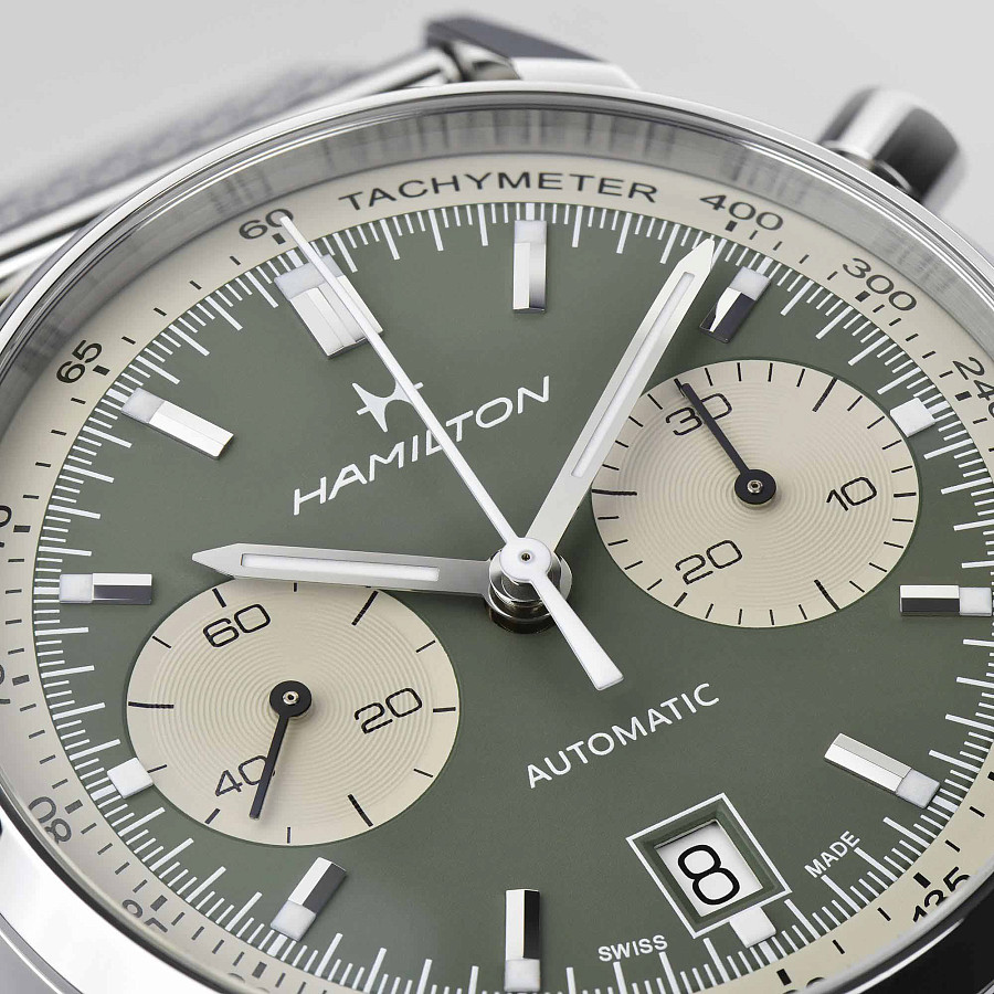 Часы Hamilton American Classic Intra-Matic Auto Chrono H38416160 — металл сталь, Швейцария