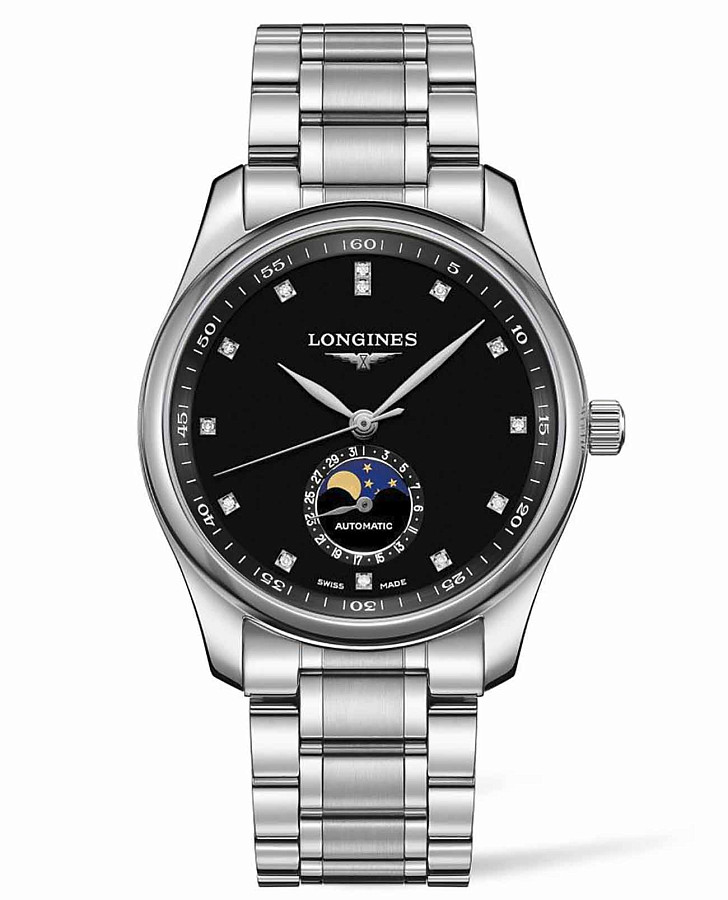 Часы Longines Master Collection L2.909.4.57.6 — мужские, черный